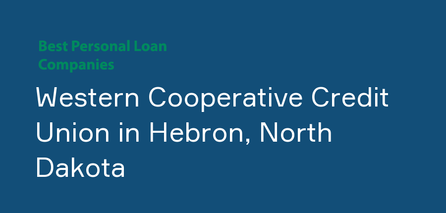 Western Cooperative Credit Union in North Dakota, Hebron