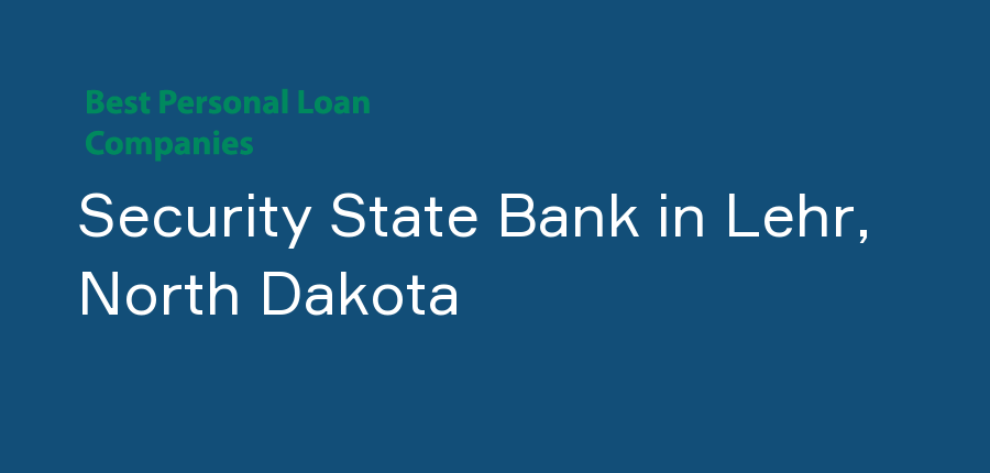 Security State Bank in North Dakota, Lehr