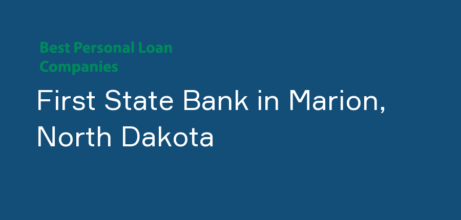 First State Bank in North Dakota, Marion