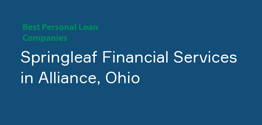 Springleaf Financial Services in Ohio, Alliance