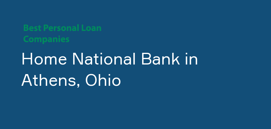 Home National Bank in Ohio, Athens