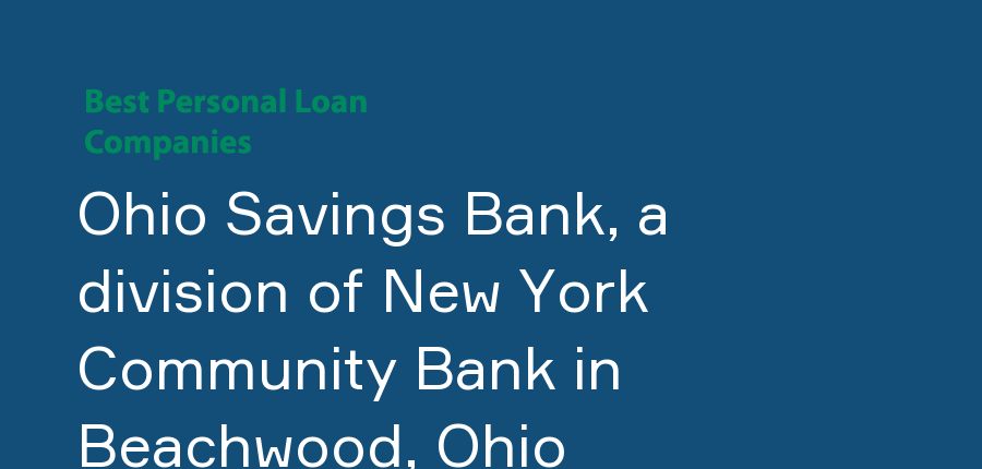 Ohio Savings Bank, a division of New York Community Bank in Ohio, Beachwood