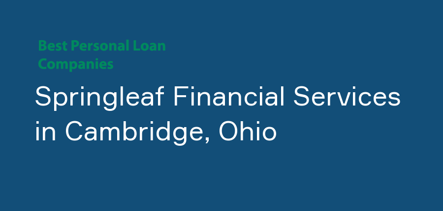 Springleaf Financial Services in Ohio, Cambridge