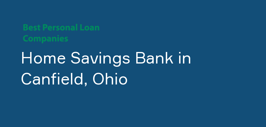 Home Savings Bank in Ohio, Canfield