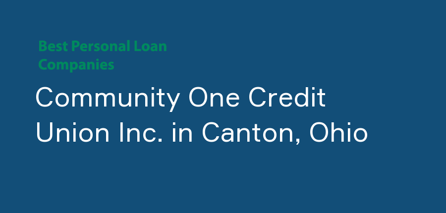 Community One Credit Union Inc. in Ohio, Canton