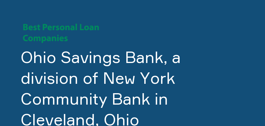 Ohio Savings Bank, a division of New York Community Bank in Ohio, Cleveland