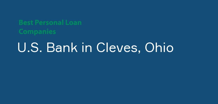 U.S. Bank in Ohio, Cleves