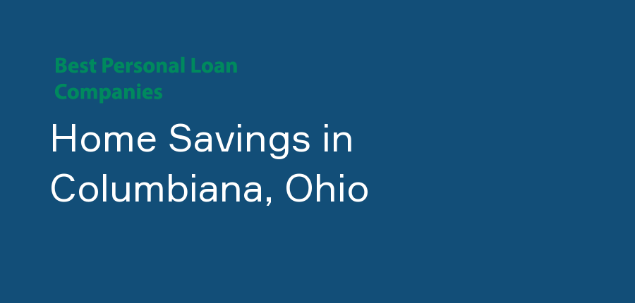 Home Savings in Ohio, Columbiana