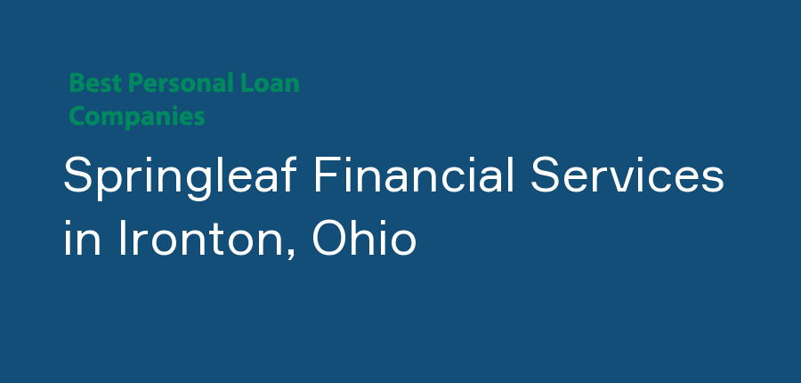 Springleaf Financial Services in Ohio, Ironton