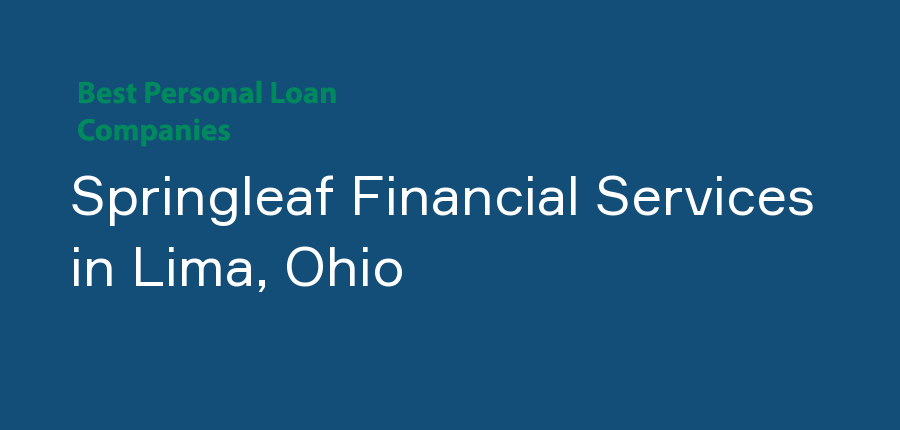 Springleaf Financial Services in Ohio, Lima