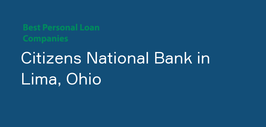 Citizens National Bank in Ohio, Lima