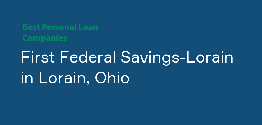 First Federal Savings-Lorain in Ohio, Lorain