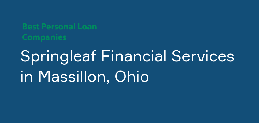 Springleaf Financial Services in Ohio, Massillon