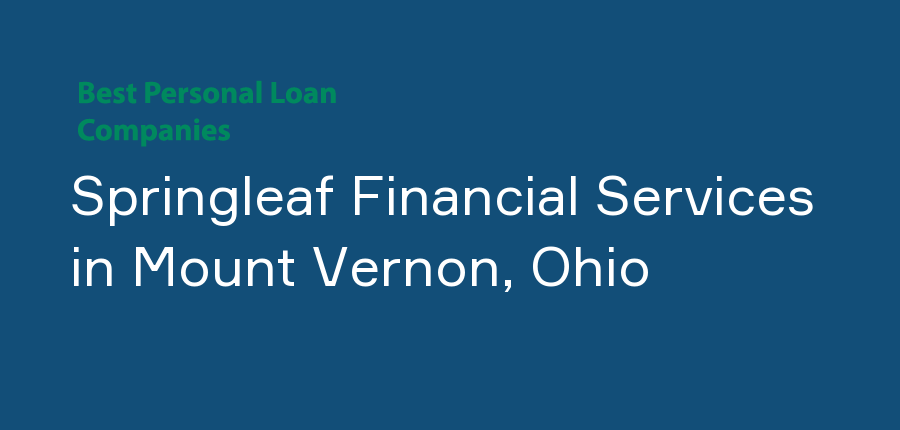 Springleaf Financial Services in Ohio, Mount Vernon