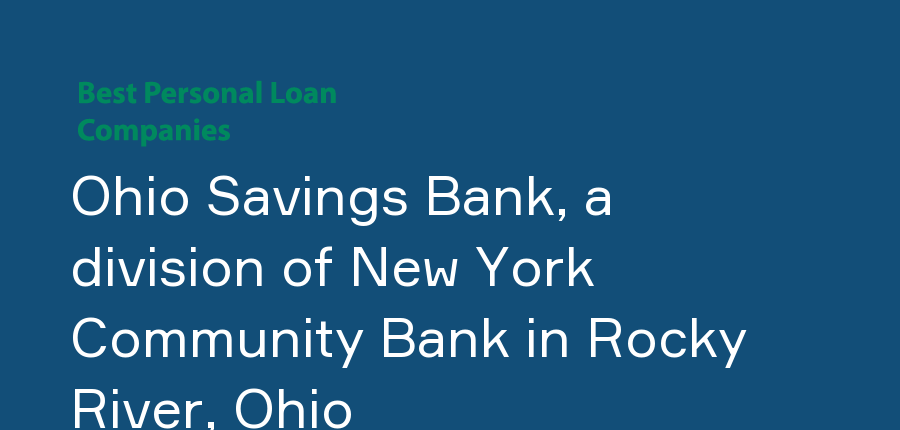 Ohio Savings Bank, a division of New York Community Bank in Ohio, Rocky River