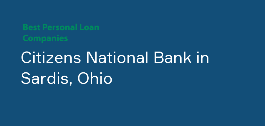 Citizens National Bank in Ohio, Sardis