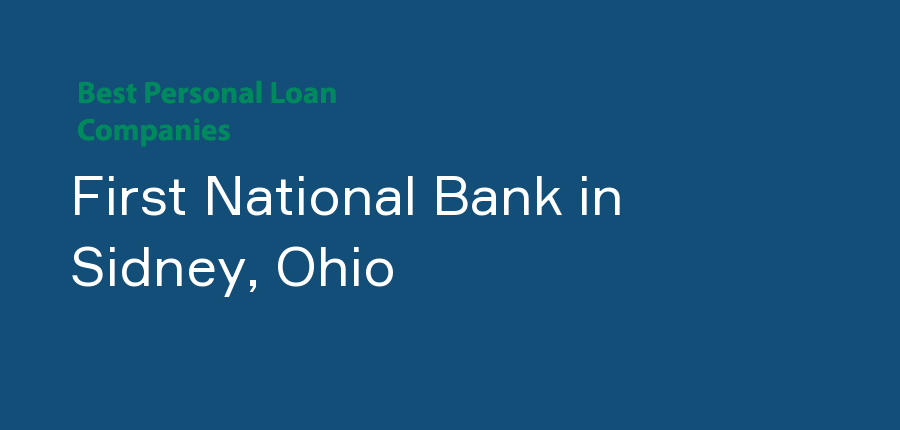 First National Bank in Ohio, Sidney