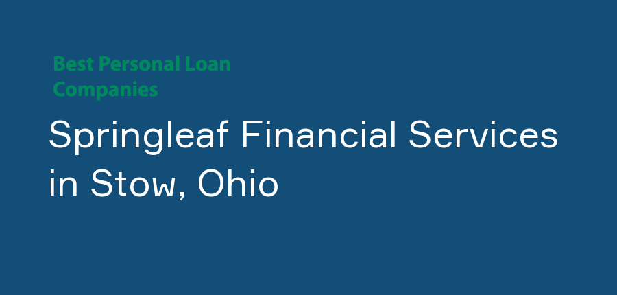 Springleaf Financial Services in Ohio, Stow