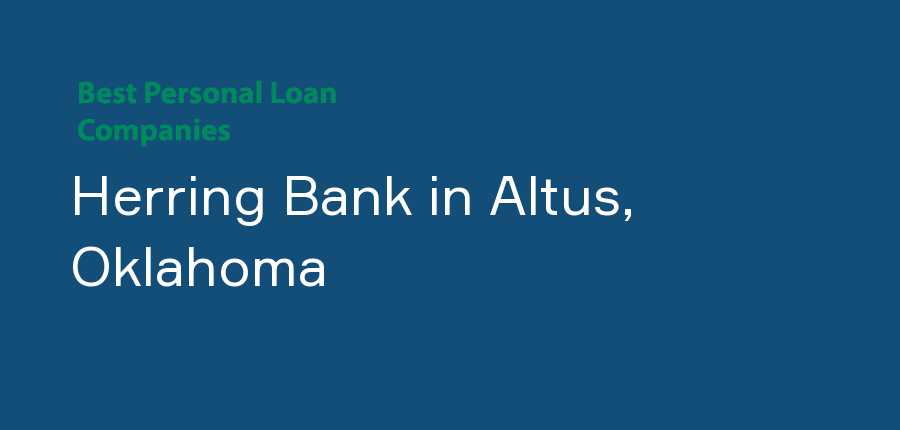 Herring Bank in Oklahoma, Altus