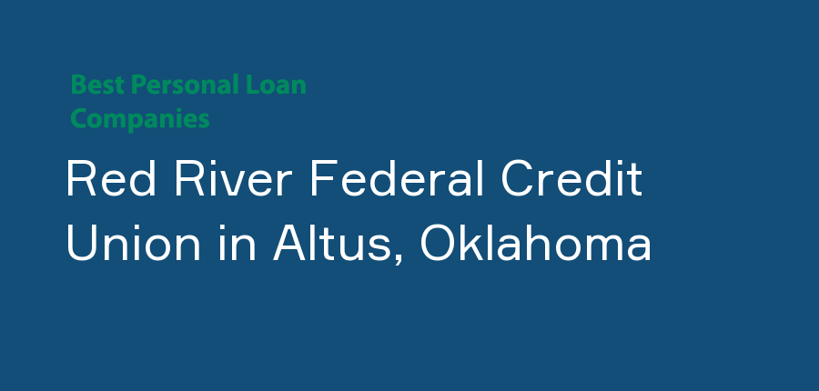 Red River Federal Credit Union in Oklahoma, Altus