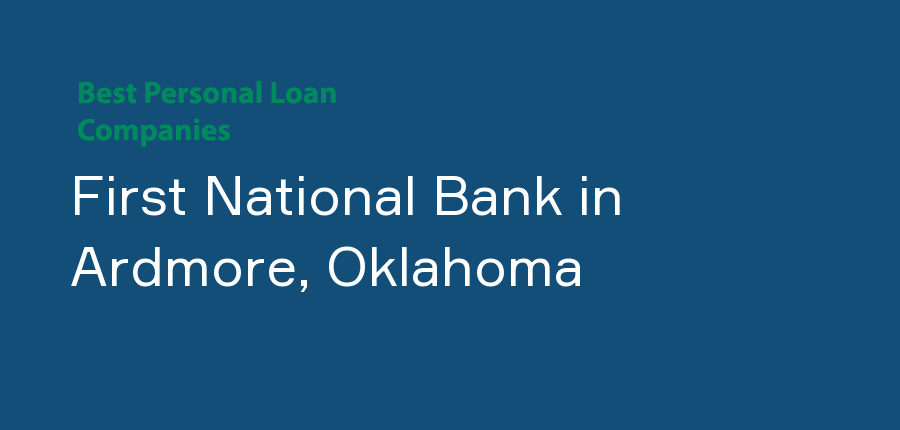 First National Bank in Oklahoma, Ardmore