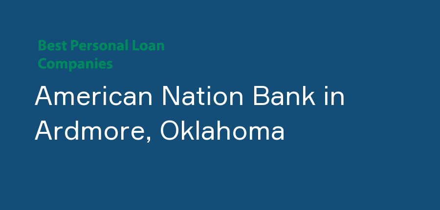 American Nation Bank in Oklahoma, Ardmore