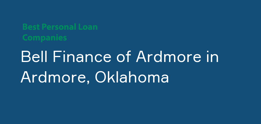 Bell Finance of Ardmore in Oklahoma, Ardmore