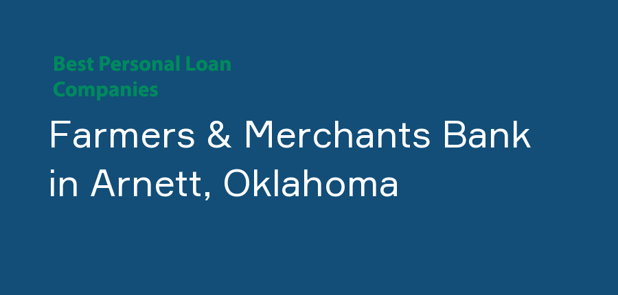 Farmers & Merchants Bank in Oklahoma, Arnett