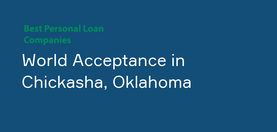 World Acceptance in Oklahoma, Chickasha