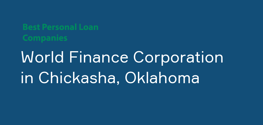 World Finance Corporation in Oklahoma, Chickasha