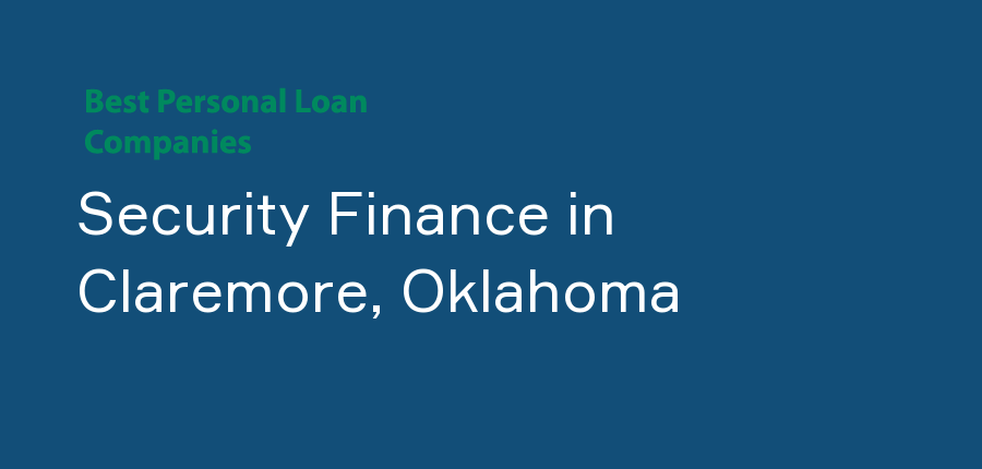 Security Finance in Oklahoma, Claremore