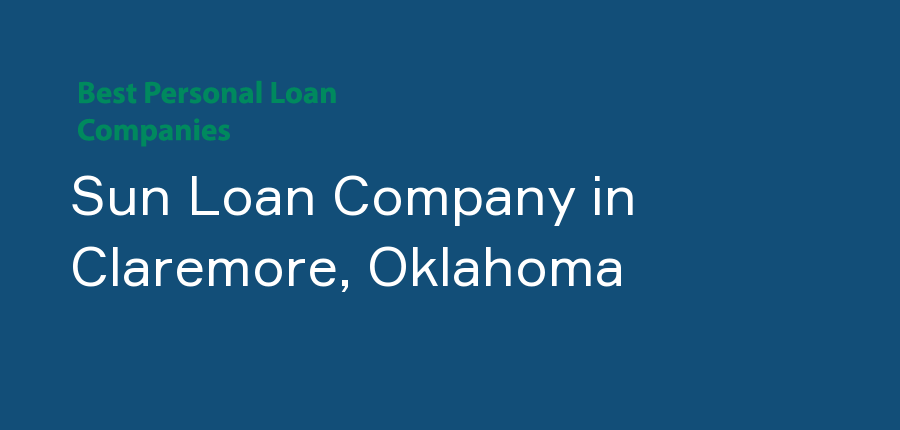Sun Loan Company in Oklahoma, Claremore