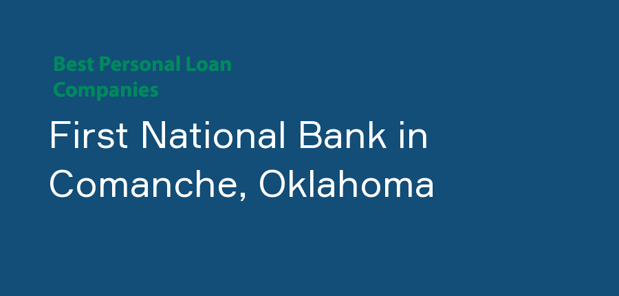 First National Bank in Oklahoma, Comanche