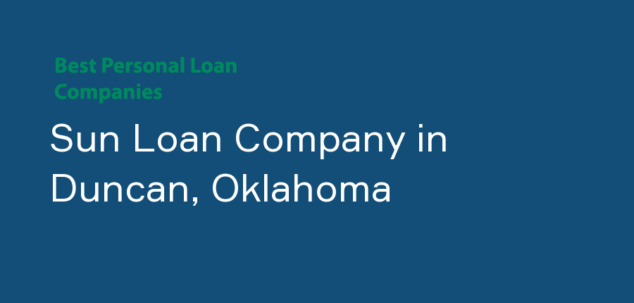 Sun Loan Company in Oklahoma, Duncan