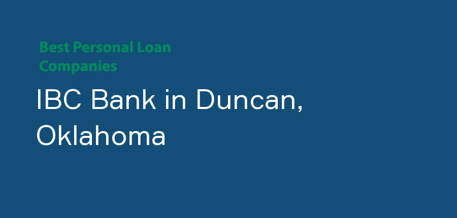 IBC Bank in Oklahoma, Duncan