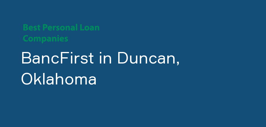 BancFirst in Oklahoma, Duncan