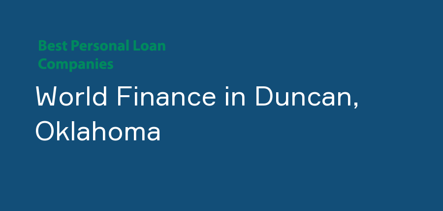 World Finance in Oklahoma, Duncan