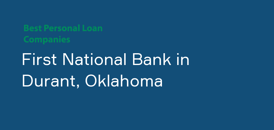 First National Bank in Oklahoma, Durant