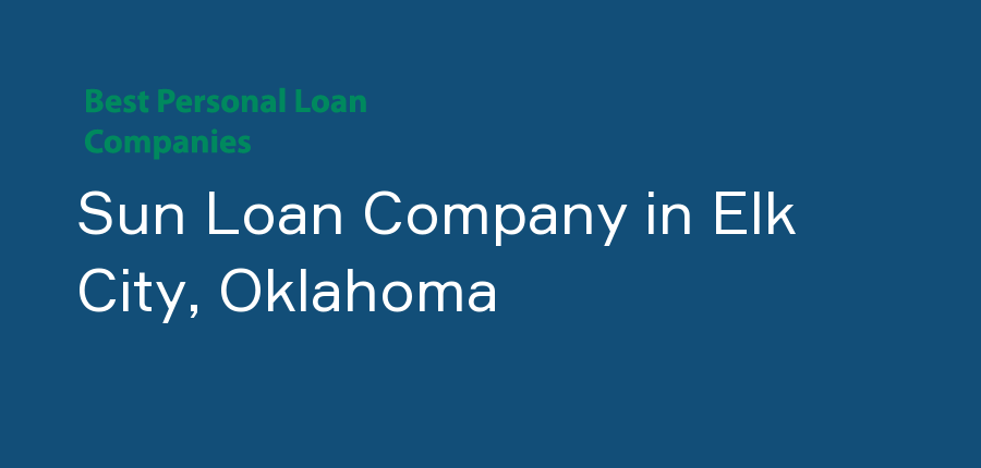 Sun Loan Company in Oklahoma, Elk City