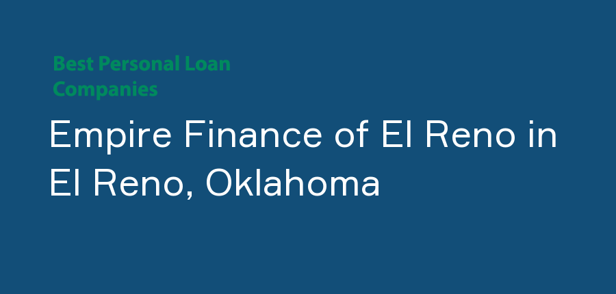 Empire Finance of El Reno in Oklahoma, El Reno
