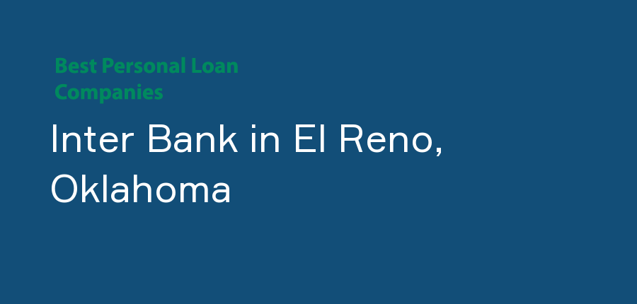 Inter Bank in Oklahoma, El Reno