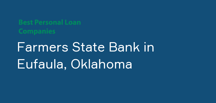 Farmers State Bank in Oklahoma, Eufaula