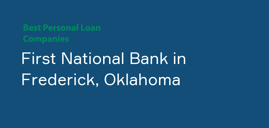 First National Bank in Oklahoma, Frederick