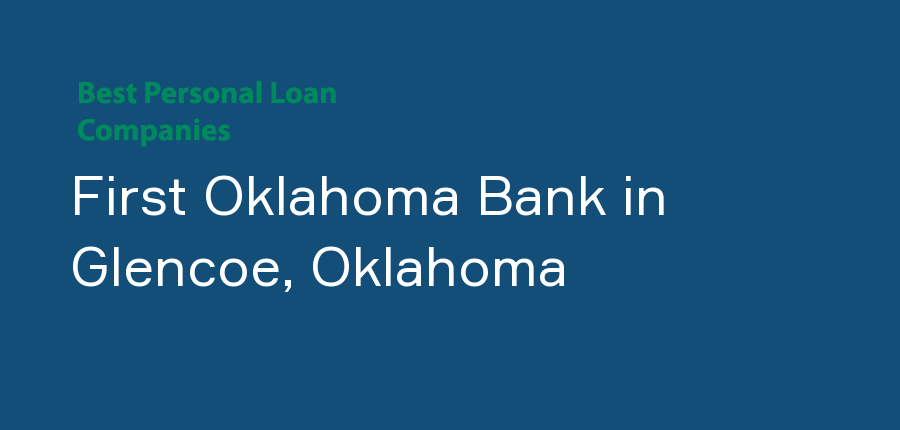 First Oklahoma Bank in Oklahoma, Glencoe