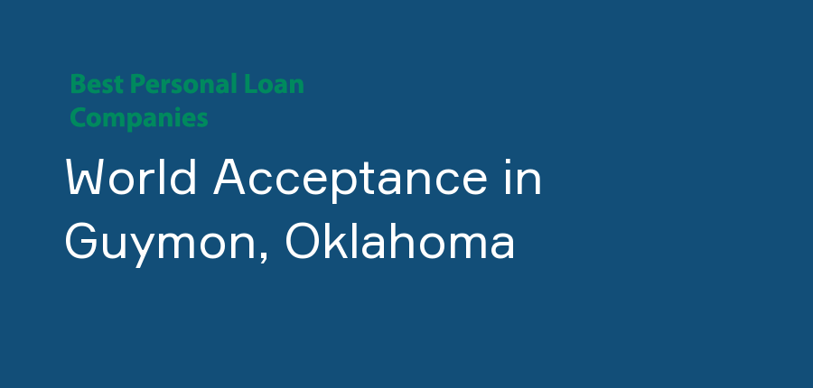 World Acceptance in Oklahoma, Guymon