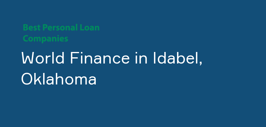 World Finance in Oklahoma, Idabel