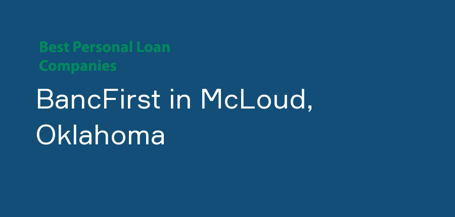 BancFirst in Oklahoma, McLoud