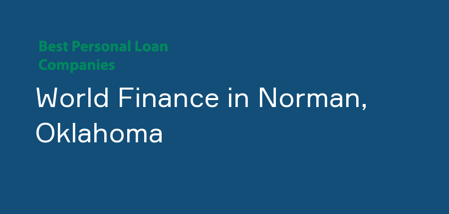 World Finance in Oklahoma, Norman