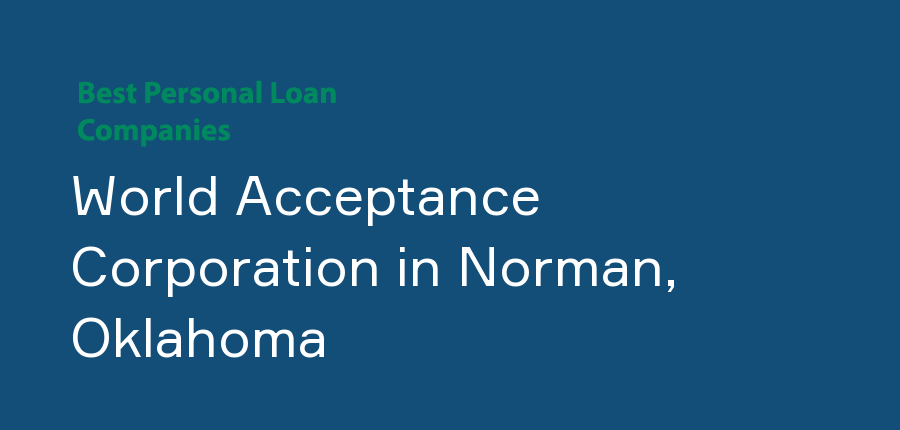 World Acceptance Corporation in Oklahoma, Norman