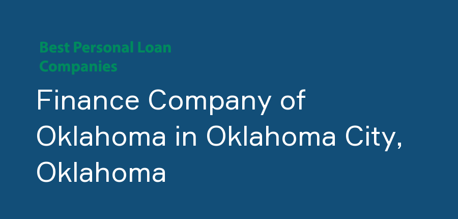Finance Company of Oklahoma in Oklahoma, Oklahoma City